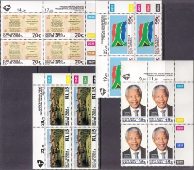 South Africa 1994 Inauguration of President Nelson Mandela (C/Blocks)-MNH(**) South Africa 1994 Inauguration of President Nelson Mandela (C/Blocks)-MNH(**)