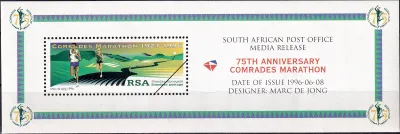 South Africa 1996 The 75th Anniv of Comrades Marathon. Media Sheet MNH(**) South Africa 1996 The 75th Anniv of Comrades Marathon. Media Sheet MNH(**)