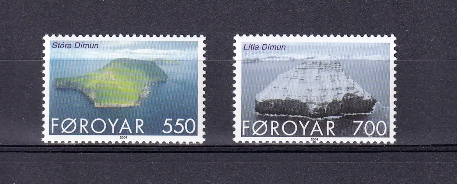Faroe Islands 2004 The Dimun Islands (2v). MNH(**) Faroe Islands 2004 The Dimun Islands (2v). MNH(**)