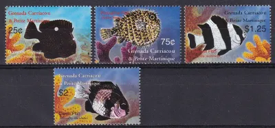 Grenada Grenadines 2003 Tropical Fish (5v). MNH(**) Grenada Grenadines 2003 Tropical Fish (5v). MNH(**)