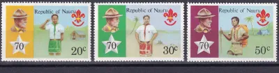 Nauru 1978 The 70th Anniv of Boy Scout Movement (3v) MNH(**) Nauru 1978 The 70th Anniv of Boy Scout Movement (3v) MNH(**)