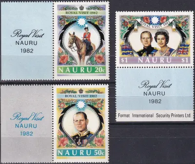 Nauru 1982 Royal Visit (3v) MNH(**) Nauru 1982 Royal Visit (3v) MNH(**)