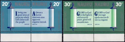 Nauru 1981 Christmas - Bible Verses (4v) MNH(**) Nauru 1981 Christmas - Bible Verses (4v) MNH(**)