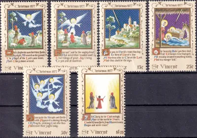 St. Vincent 1977 Christmas. (6v) MNH(**) St. Vincent 1977 Christmas. (6v) MNH(**)