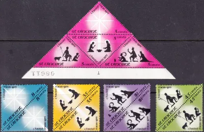 St. Vincent 1975 Christmas. (12v) MNH(**) St. Vincent 1975 Christmas. (12v) MNH(**)