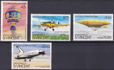 Grenadines Of St. Vincent 1983 The 200th Anniv of Manned Flight, MNH(**) Grenadines Of St. Vincent 1983 The 200th Anniv of Manned Flight, MNH(**)