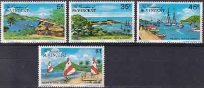 Grenadines Of St. Vincent 1977 Prune Island, Tourism (4v). MNH(**) Grenadines Of St. Vincent 1977 Prune Island, Tourism (4v). MNH(**)