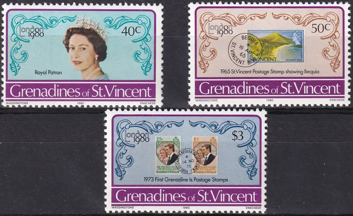 Grenadines Of St. Vincent 1980 International Stamp Exhibition "London 1980". MNH(**) Grenadines Of St. Vincent 1980 International Stamp Exhibition "London 1980". MNH(**)