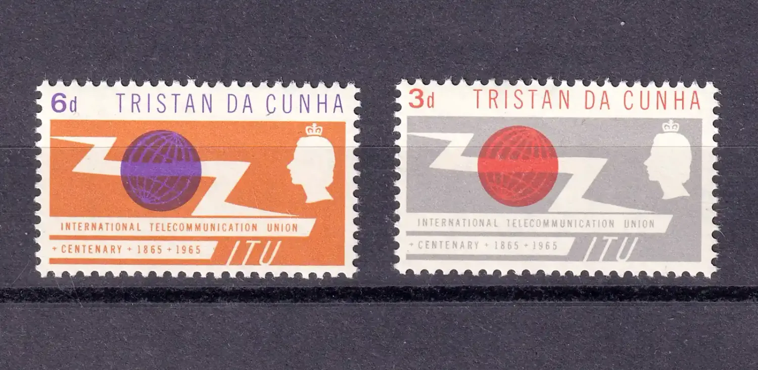 Tristan da Cunha 1965 The 100th Anniversary of I.T.U. MNH Tristan da Cunha 1965 The 100th Anniversary of I.T.U. MNH