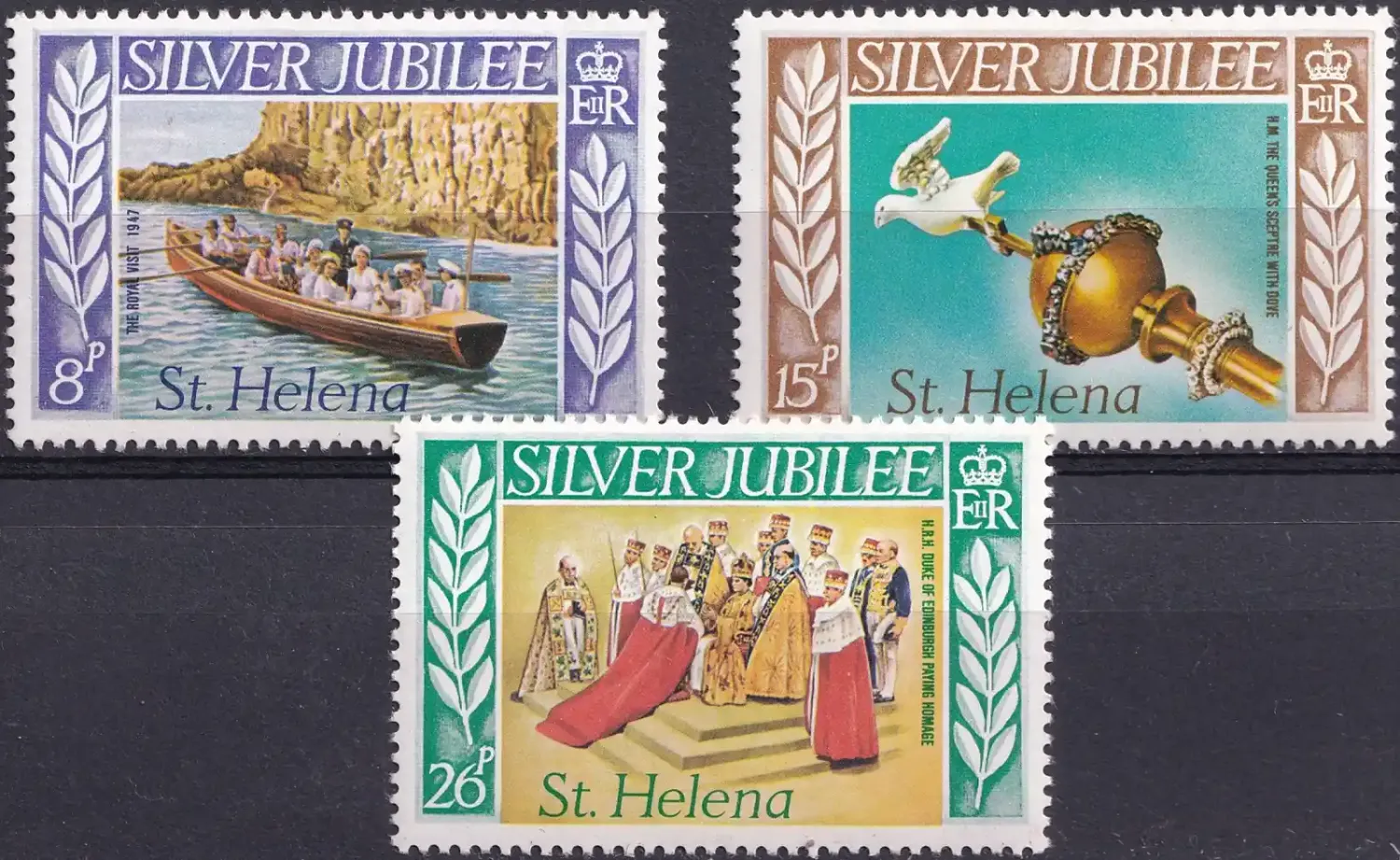 St. Helena 1977 The 25th Anniversary of Regency of Queen Elizabeth II. MNH(**) St. Helena 1977 The 25th Anniversary of Regency of Queen Elizabeth II. MNH(**)