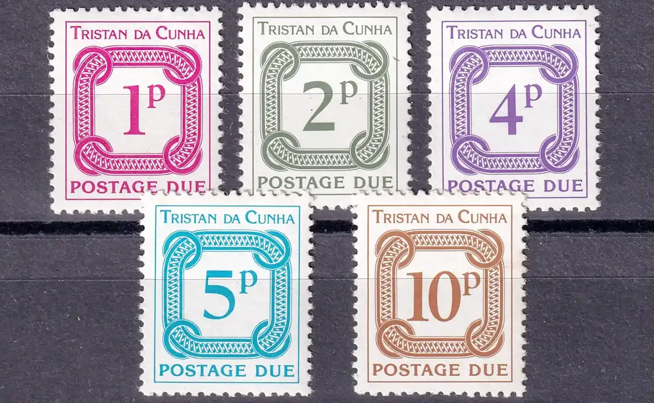Tristan da Cunha 1976 Numeral Stamps - New Design. MNH