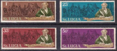 St. Lucia 1970 The 100th Anniv of the Death of Charles Dickens, 1812-1870 (4v)-MNH(**)