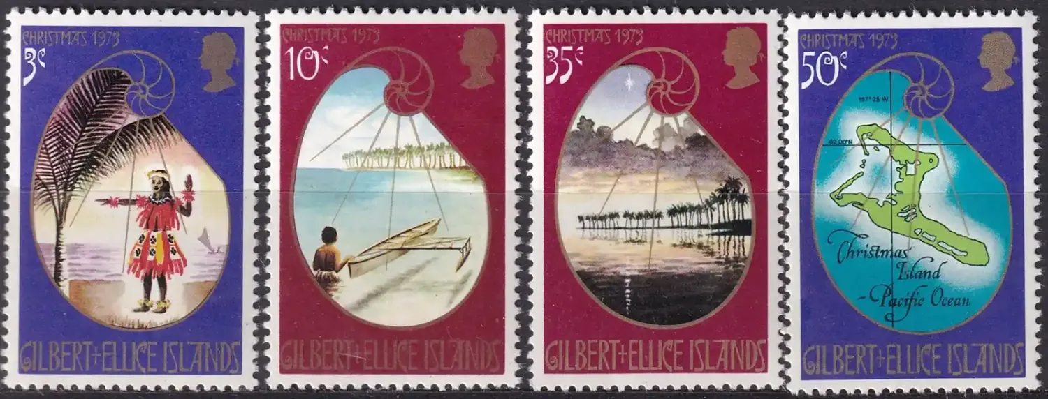 Gilbert and Ellice Islands 1973 Christmas. (4v). MNH(**) Gilbert and Ellice Islands 1973 Christmas. (4v). MNH(**)