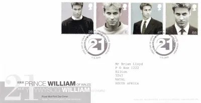 Great Britain 2003 Prince William's 21st Birthday. FDC Great Britain 2003 Prince William's 21st Birthday. FDC
