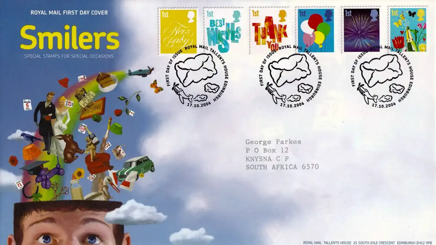 Great Britain 2006 Smilers Booklet Stamps. FDC Great Britain 2006 Smilers Booklet Stamps. FDC