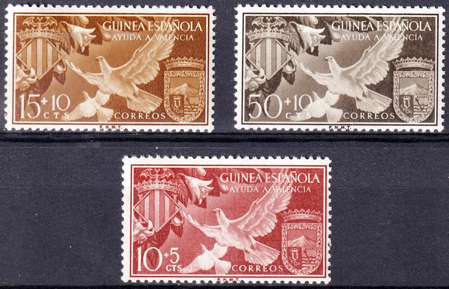 Spanish Guinea 1958 Valencia (3v)-MNH (**) Spanish Guinea 1958 Valencia (3v)-MNH (**)