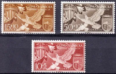 Spanish Guinea 1958 Valencia (3v)-MNH (**)