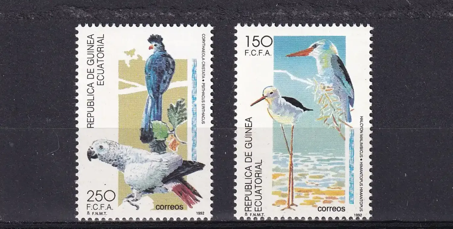 Equatorial Guinea, 1992 Nature Protection - Birds (2v). MNH