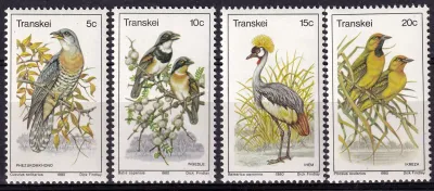 Transkei 1980 Birds (4v)- MNH(**) Transkei 1980 Birds (4v)- MNH(**)