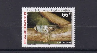France (French Polynesia) 1996 Polynesian Cicada, Insects (1v)-MNH(**) France (French Polynesia) 1996 Polynesian Cicada, Insects (1v)-MNH(**)