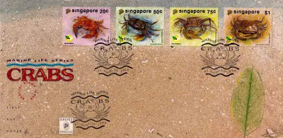 Singapore 1992 Nature Protection - Crabs FDC Singapore 1992 Nature Protection - Crabs FDC