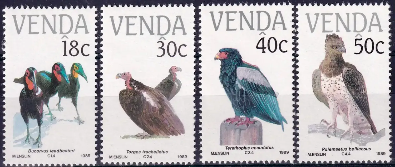 Venda 1989 Birds (4v). MNH(**) Venda 1989 Birds (4v). MNH(**)