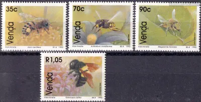 Venda 1992 Insects, Bees (4v), MNH(**) Venda 1992 Insects, Bees (4v), MNH(**)