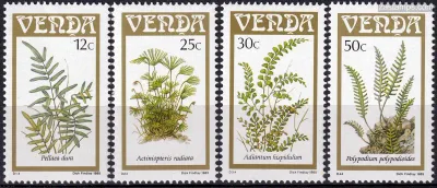 Venda 1985 Ferns (4v), MNH(**) Venda 1985 Ferns (4v), MNH(**)