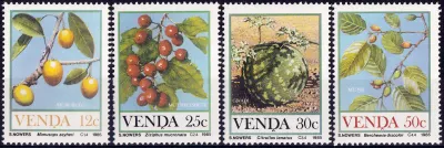 Venda 1985 Fruits (4v), MNH(**) Venda 1985 Fruits (4v), MNH(**)