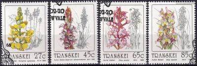 Transkei 1992 Orchids (4v) CTO- NH(**) Transkei 1992 Orchids (4v) CTO- NH(**)