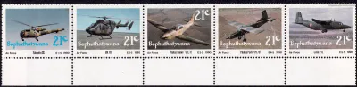 Bophuthatswana 1990 Air Force (S/5v). MNH(**) Bophuthatswana 1990 Air Force (S/5v). MNH(**)