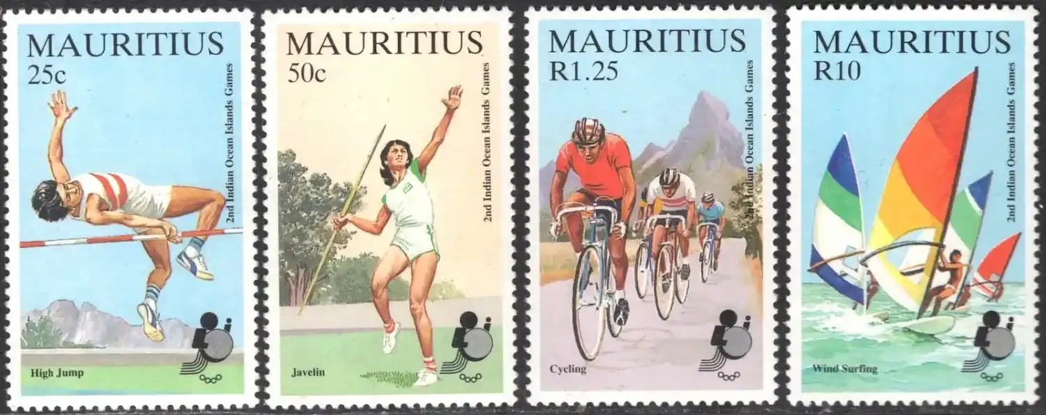 Mauritius 1985 The 2nd Indian Ocean Islands Games (4v). MNH(**) Mauritius 1985 The 2nd Indian Ocean Islands Games (4v). MNH(**)
