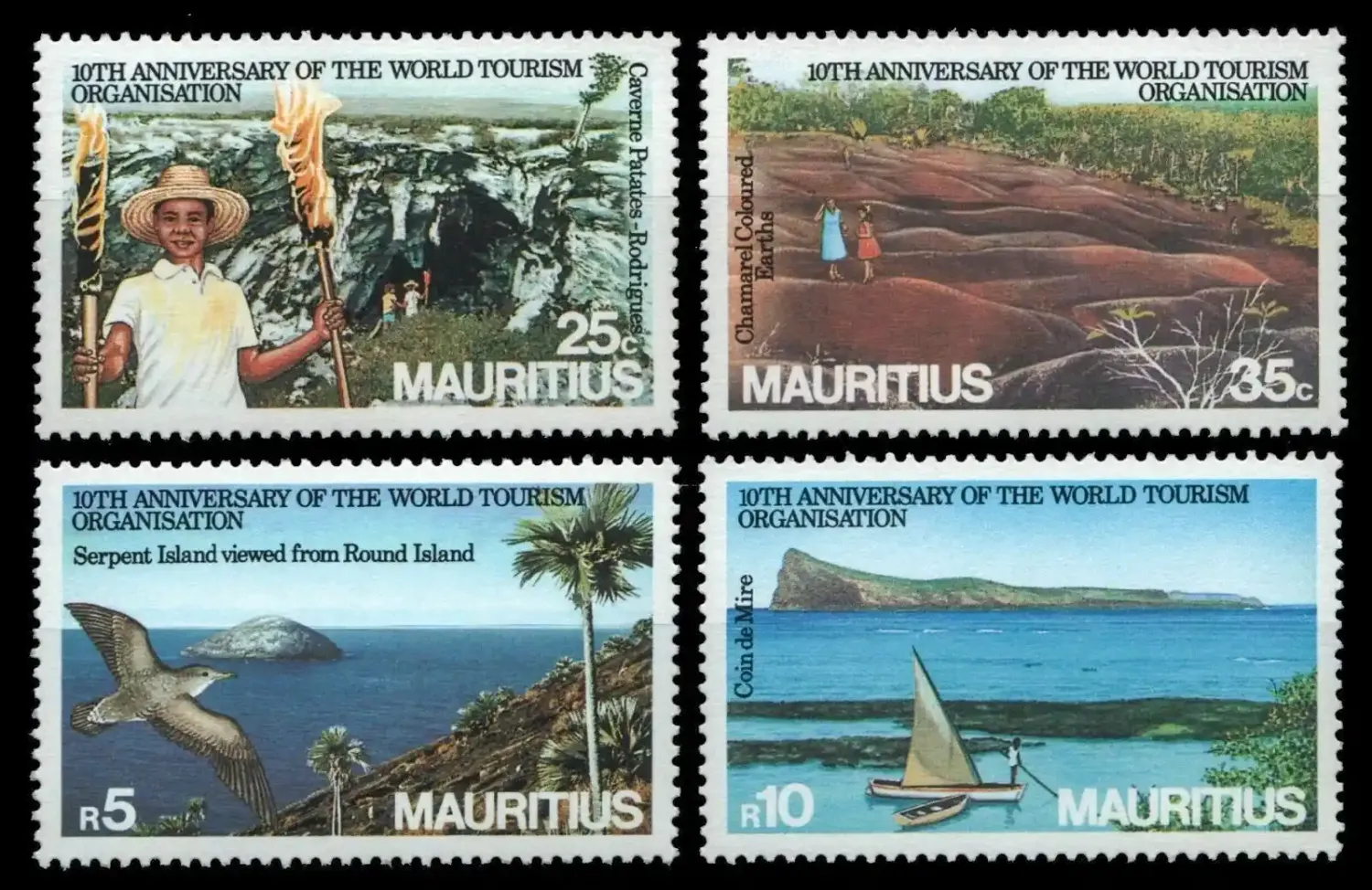 Mauritius 1985 World Tourism Organization (4v). MNH(**)