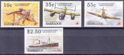 Barbados 1995 The 50th Anniv of End of Second World War (4v). MNH(**) Barbados 1995 The 50th Anniv of End of Second World War (4v). MNH(**)