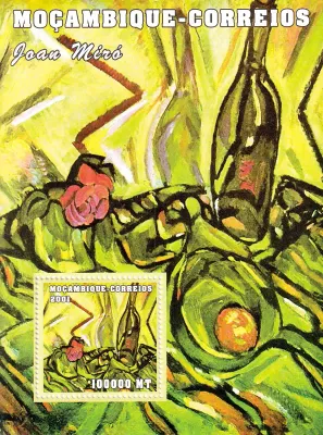 Mozambique 2001 Paintings (ss/1v). MNH(**) Mozambique 2001 Paintings (ss/1v). MNH(**)