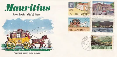 Mauritius 1970 Port Louis, the Birthplace of Philately FDC Mauritius 1970 Port Louis, the Birthplace of Philately FDC