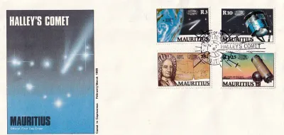 Mauritius 1986 Halley's Comet, FDC