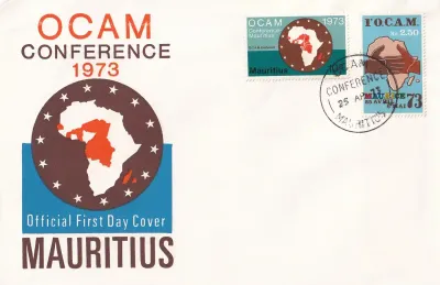 Mauritius 1973 Meeting of the Heads of State of African States and Madagascar. FDC Mauritius 1973 Meeting of the Heads of State of African States and Madagascar. FDC