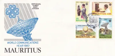 Mauritius 1983 World Communications Year FDC Mauritius 1983 World Communications Year FDC