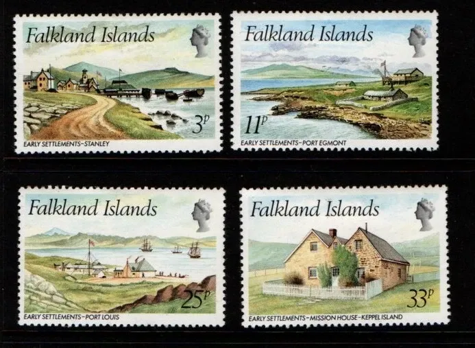 Falkland Islands 1980 Early Settlements (4v). MNH(**)