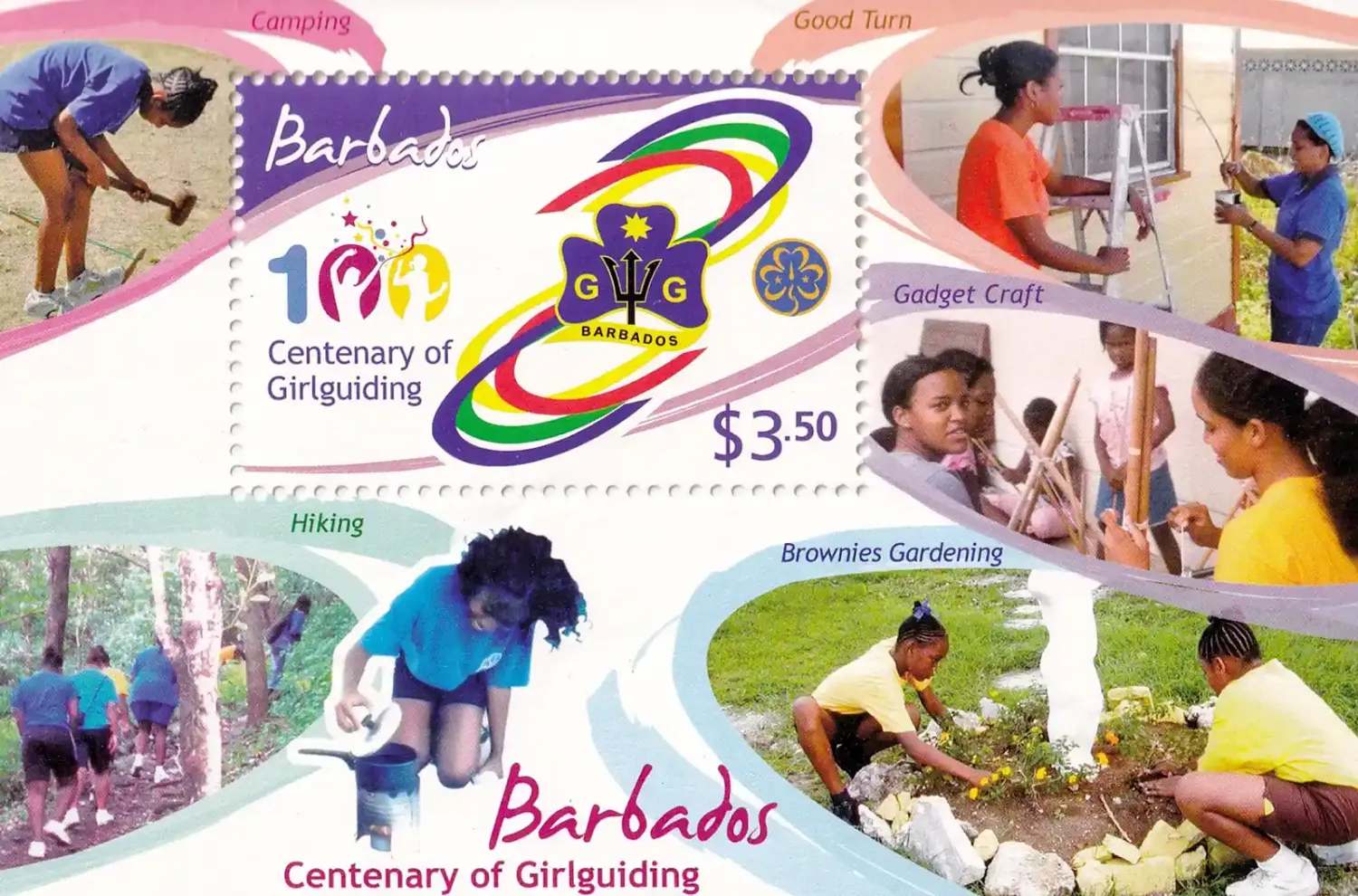 Barbados 2010 The 100th Anniversary of Girl Guides (ss/4v). MNH(**) Barbados 2010 The 100th Anniversary of Girl Guides (ss/4v). MNH(**)