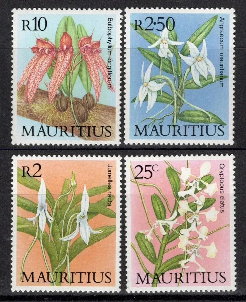 Mauritius 1986 Orchids, Flowers (4v). MNH(**) Mauritius 1986 Orchids, Flowers (4v). MNH(**)