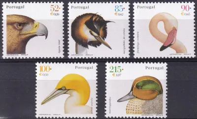 Portugal 2000 Native Birds (5v). MNH** Portugal 2000 Native Birds (5v). MNH**