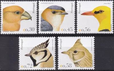 Portugal 2004 Native Birds (5v). MNH** Portugal 2004 Native Birds (5v). MNH**