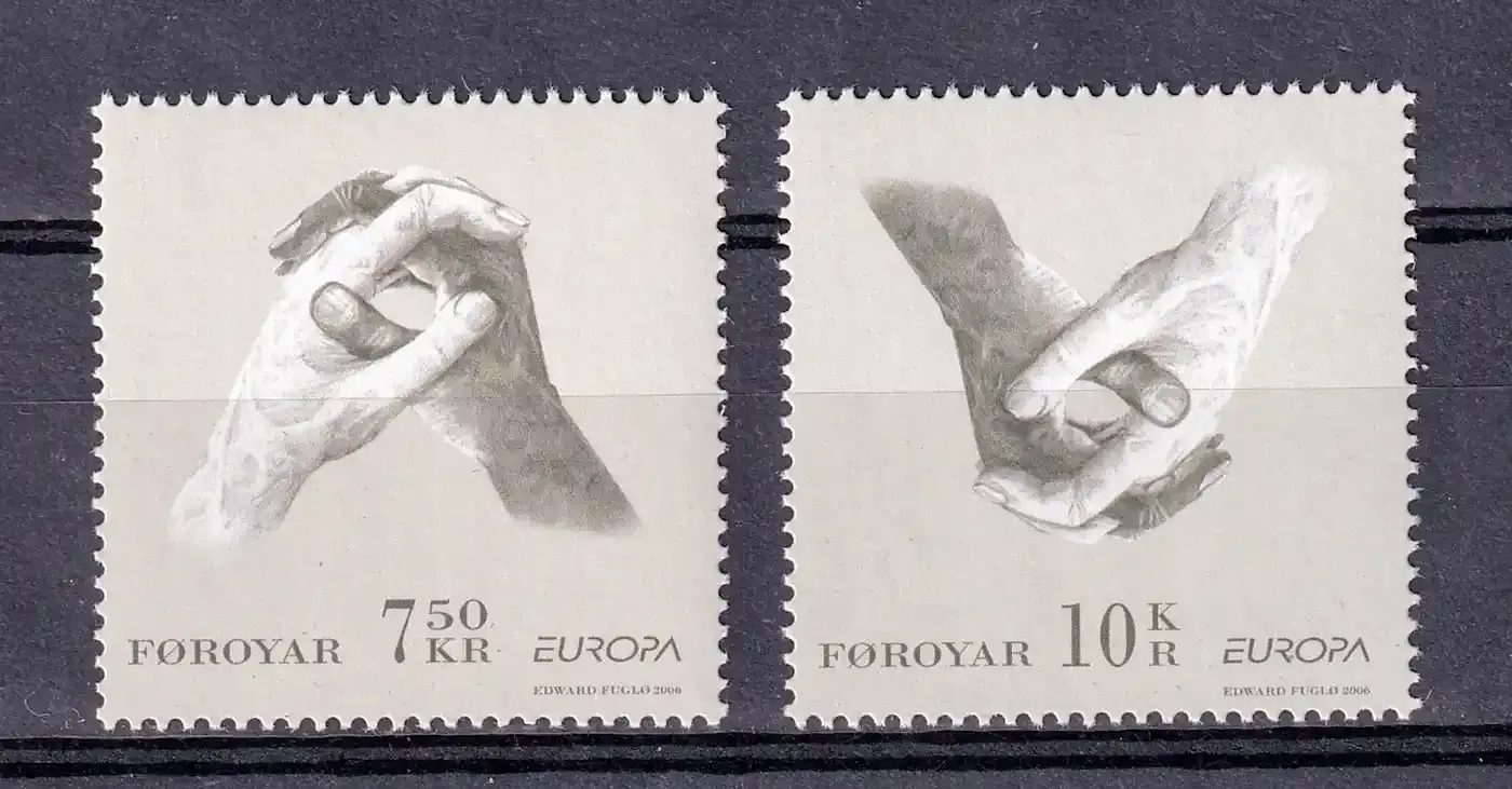 Faroe Islands 2006 EUROPA Stamps - Integration through the Eyes of Young People (2v). MNH(**)
