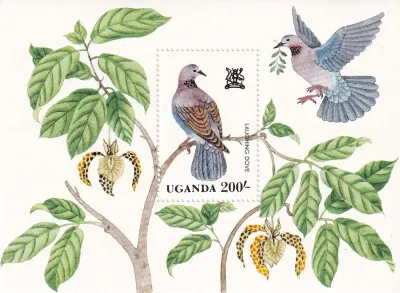Uganda 1982 Birds, (SS/v1) MNH(**) Uganda 1982 Birds, (SS/v1) MNH(**)