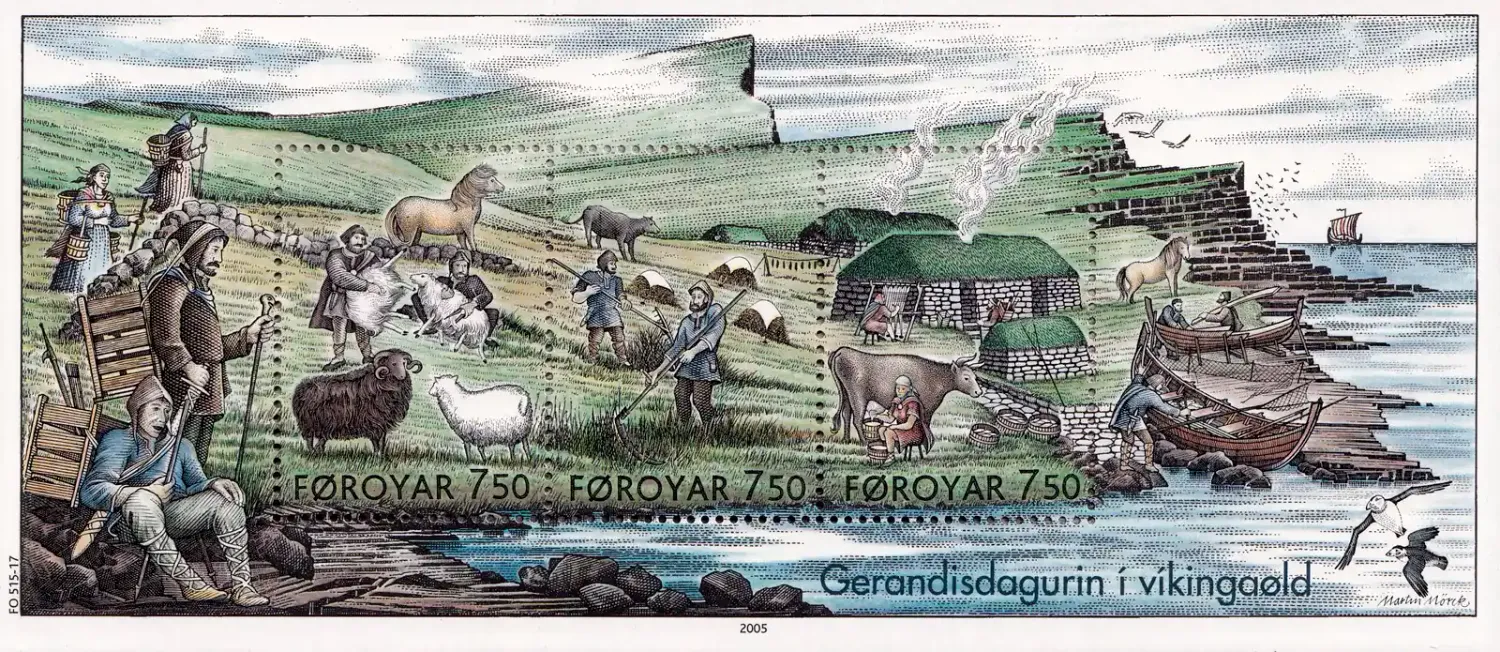 Faroe Islands 2005 Everyday Life in the Viking Age (ss/3v). MNH(**)