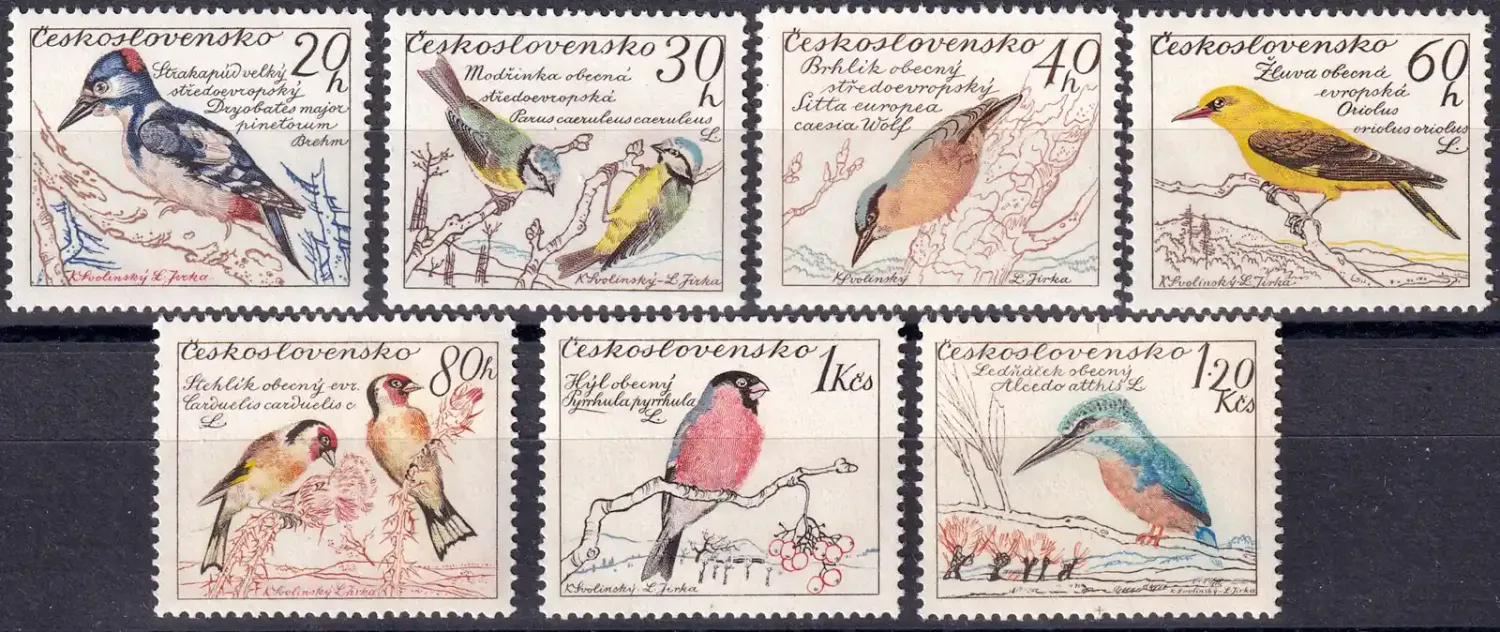 Czechoslovakia 1959 Birds (6v). MNH(**) Czechoslovakia 1959 Birds (6v). MNH(**)