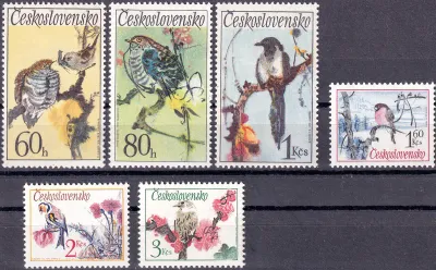 Czechoslovakia 1972 Songbirds (6v). MNH(**) Czechoslovakia 1972 Songbirds (6v). MNH(**)