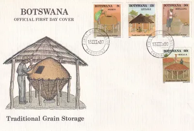 Botswana 1989 Grain Storage- FDC